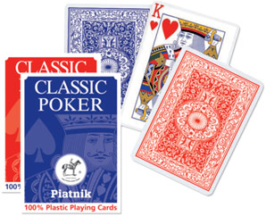 Plastic playing cards