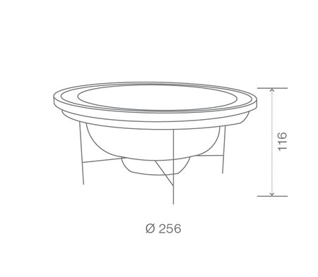 Technical Drawing: USSPA Dino Commercial Spa (256 x 256 x 100 cm) | © USSPA