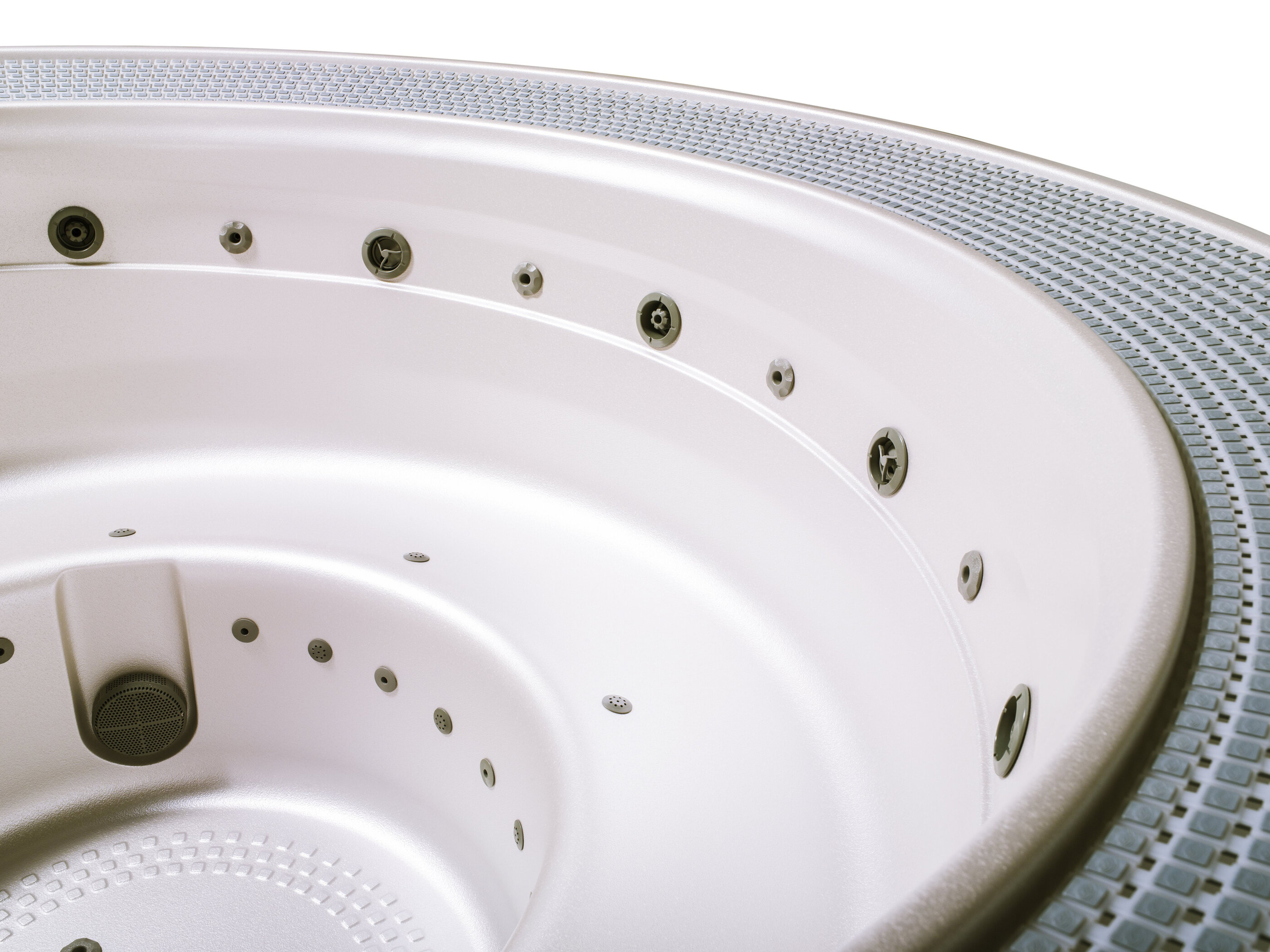 USSPA Dino – round professional spa in an interior for up to 7 people with water and air jets.