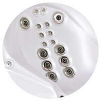 ShiatsuComplexiN in the USSPA Master – sixteen shiatsu jets in a commercial hot tub for symmetrical massage.