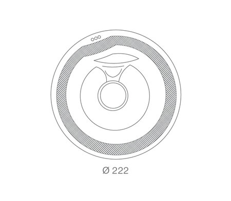Technical Drawing: USSPA Polo Commercial Spa (222 x 222 x 79 cm) | © USSPA