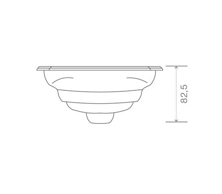 Technical Drawing: USSPA Rondo Commercial Spa (200 x 200 x 82,5 cm) | © USSPA