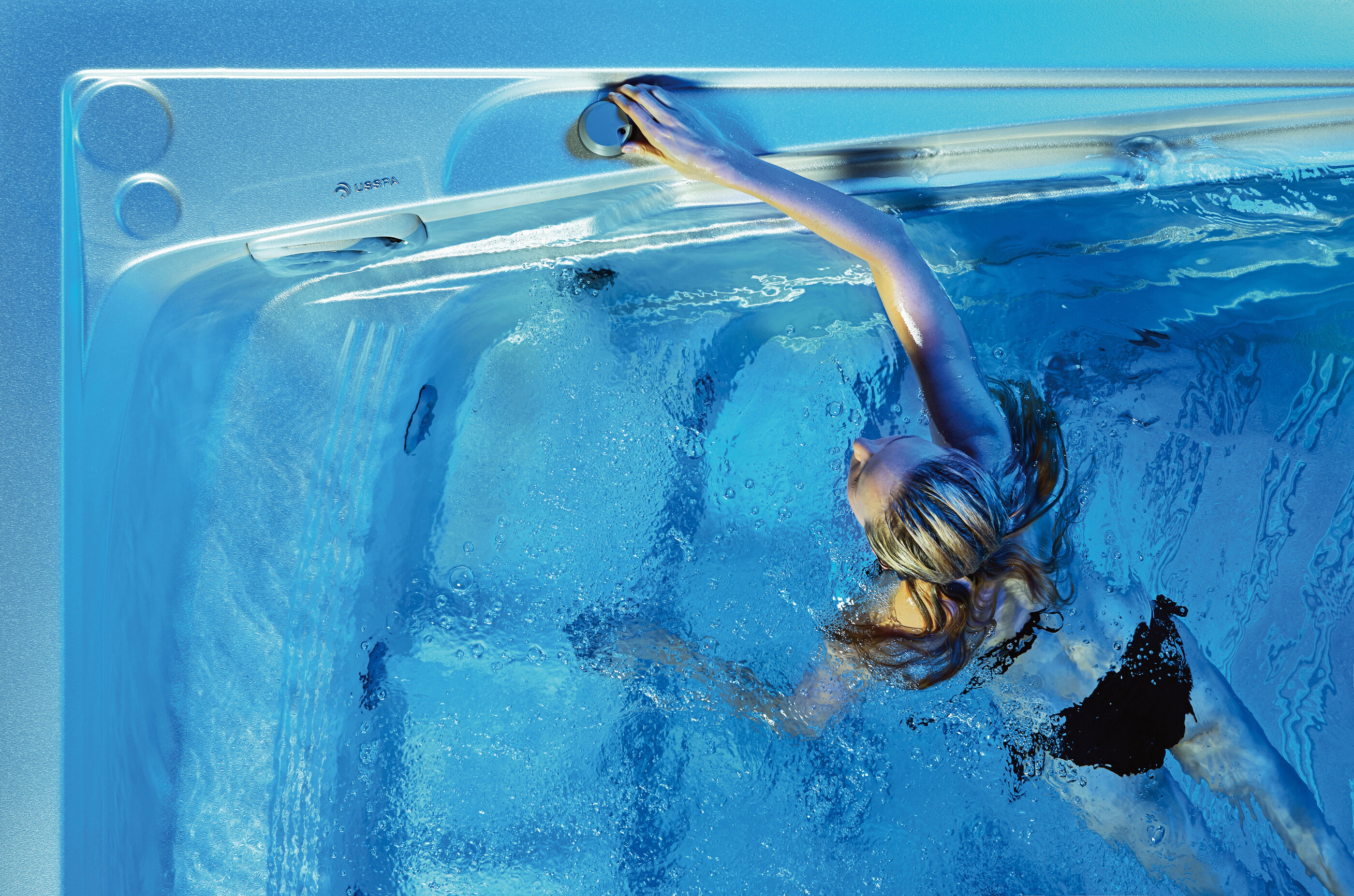 USSPA swim spa uses the power of water to relax, regenerate muscles, and boost fitness daily.