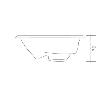 Technical drawing: USSPA privat spa Benjamin (155 x 200 x 76 cm) | © USSPA