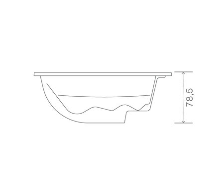 Tecnical Drawin: USSPA privat spa Lyra iN (154,5 x 210 x 78,5 cm) | © USSPA