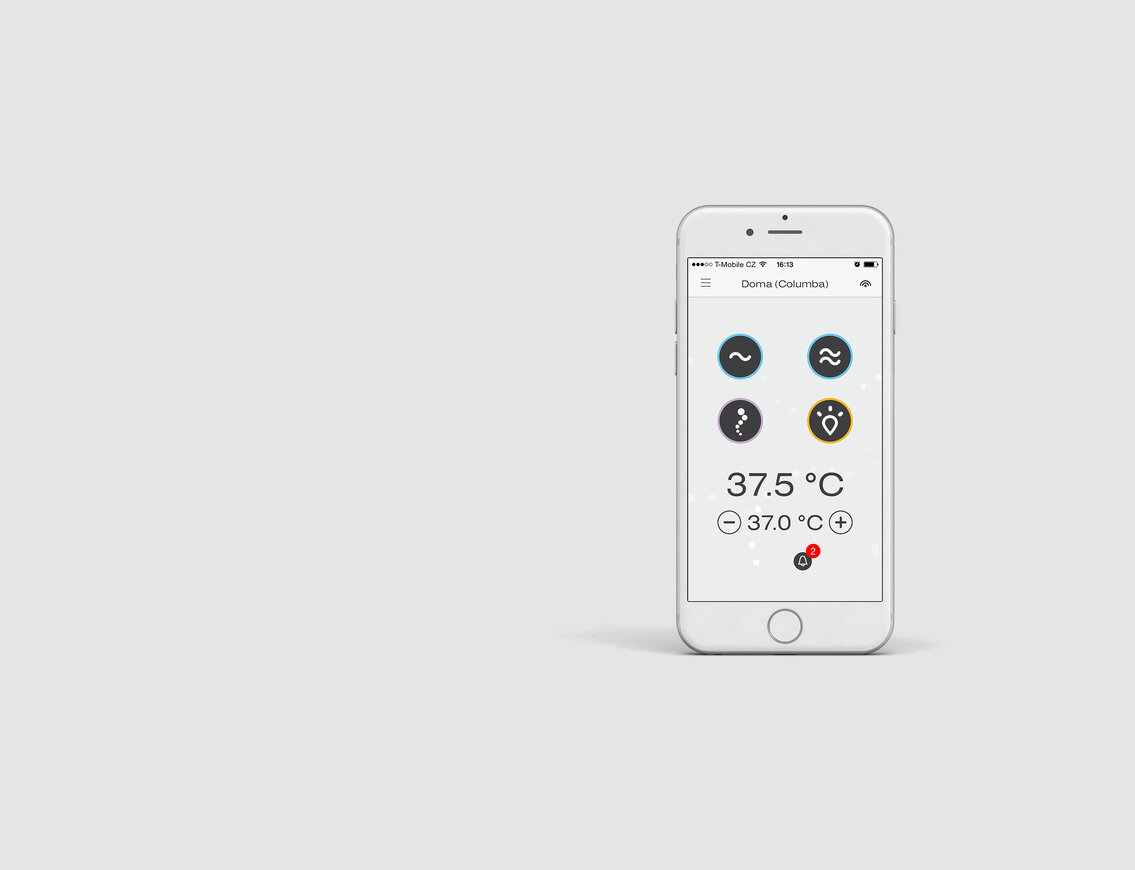 USSPA Czech brand, offers a mobile application for easy control of spas and swim spas from anywhere.