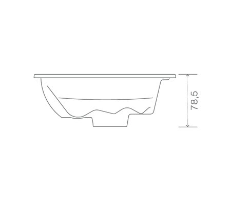 Tecnical Drawin: USSPA privat spa Persea iN (195 x 210 x 78,5 cm) | © USSPA