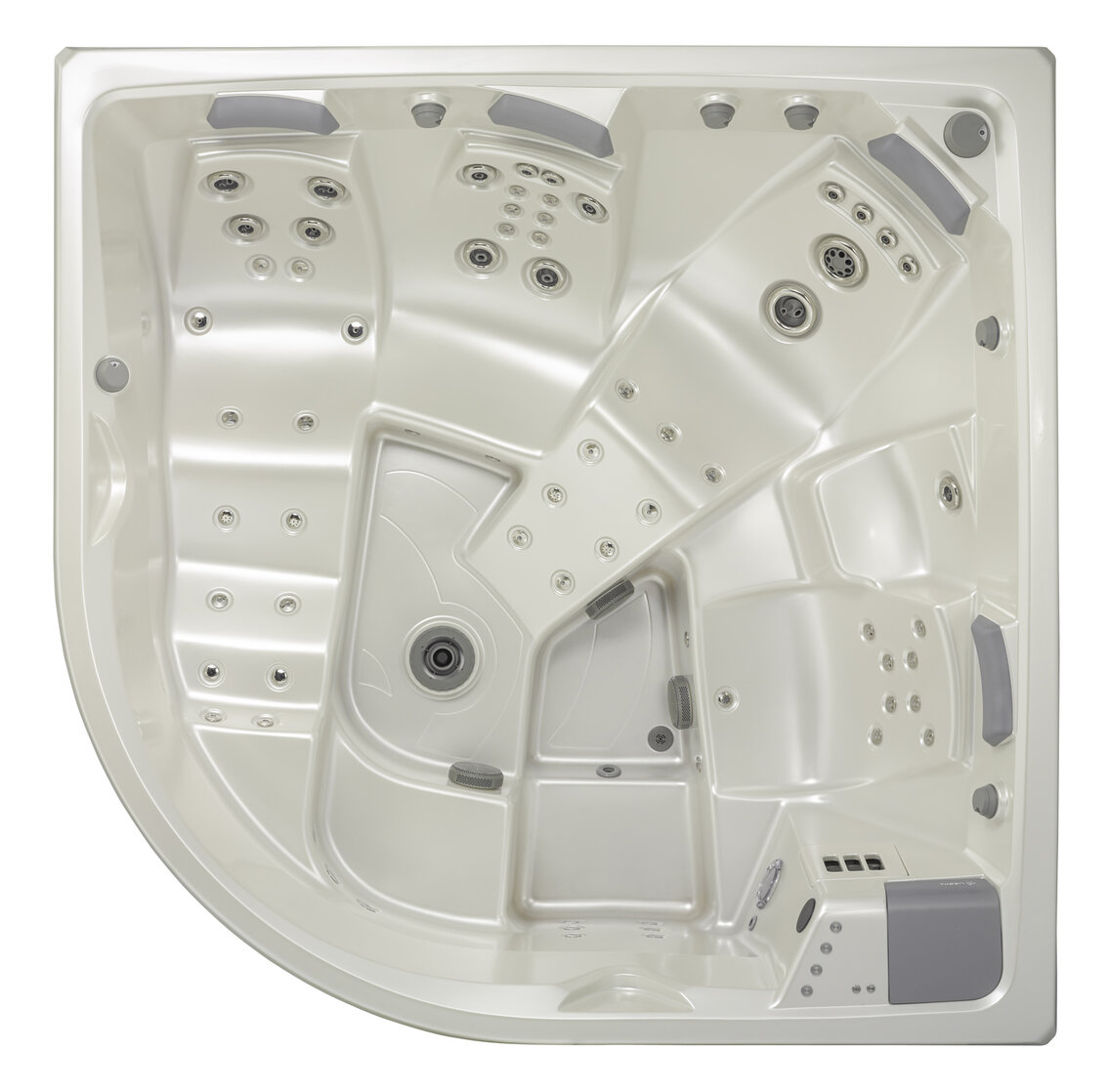 USSPA premium whirlpool Taurus iN, detail of massage jets for full body relaxation.