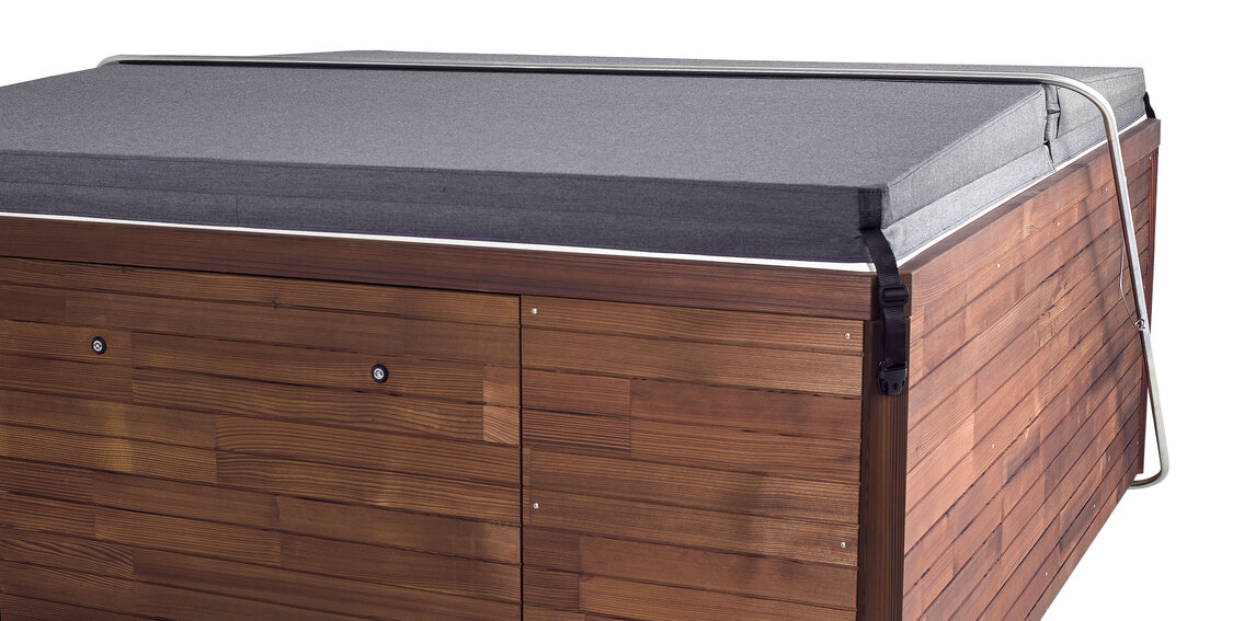 USSPA thermal cover as a functional spa accessory providing protection and insulation.