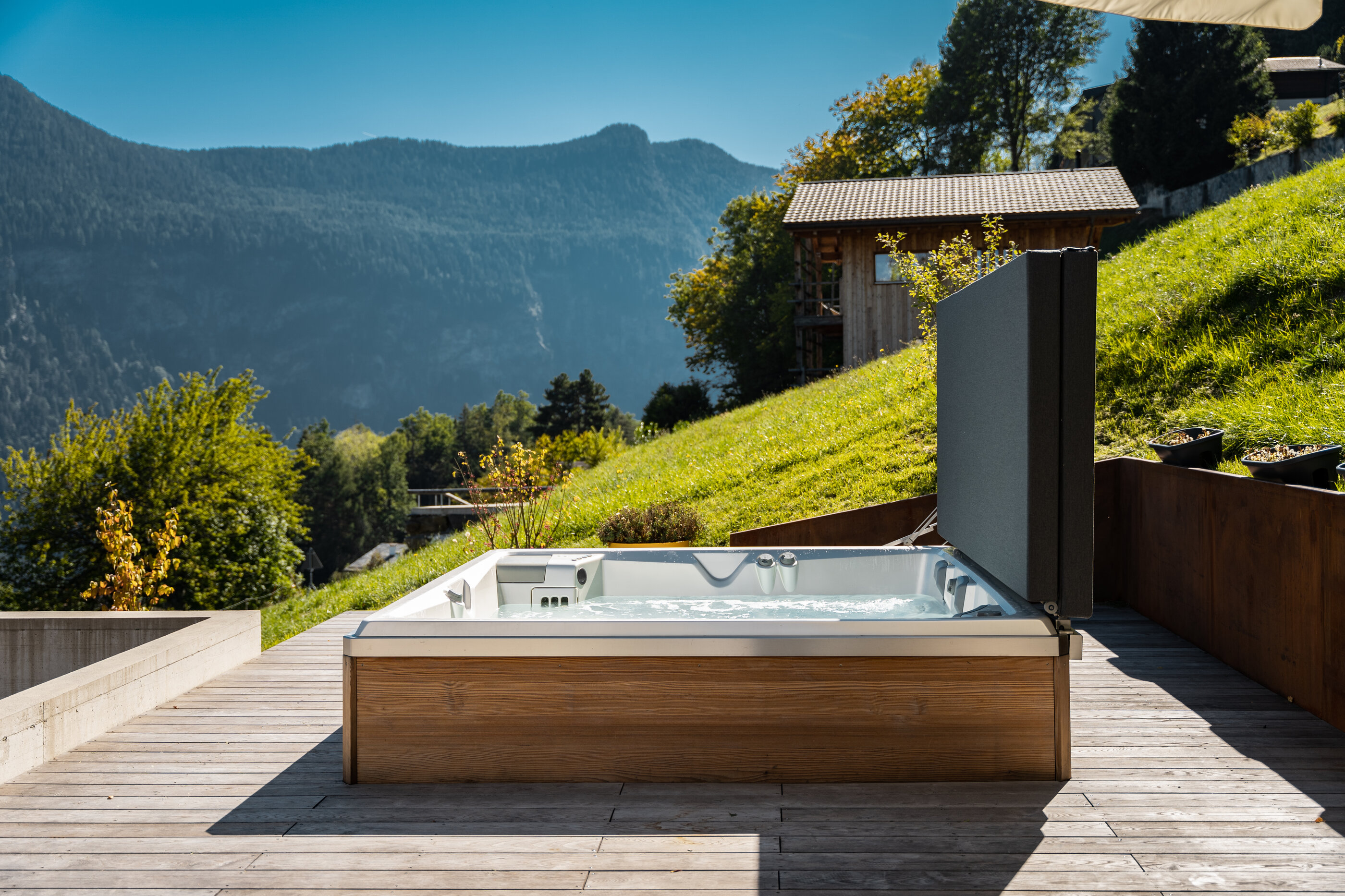 USSPA thermal cover as a functional spa accessory providing protection and insulation.